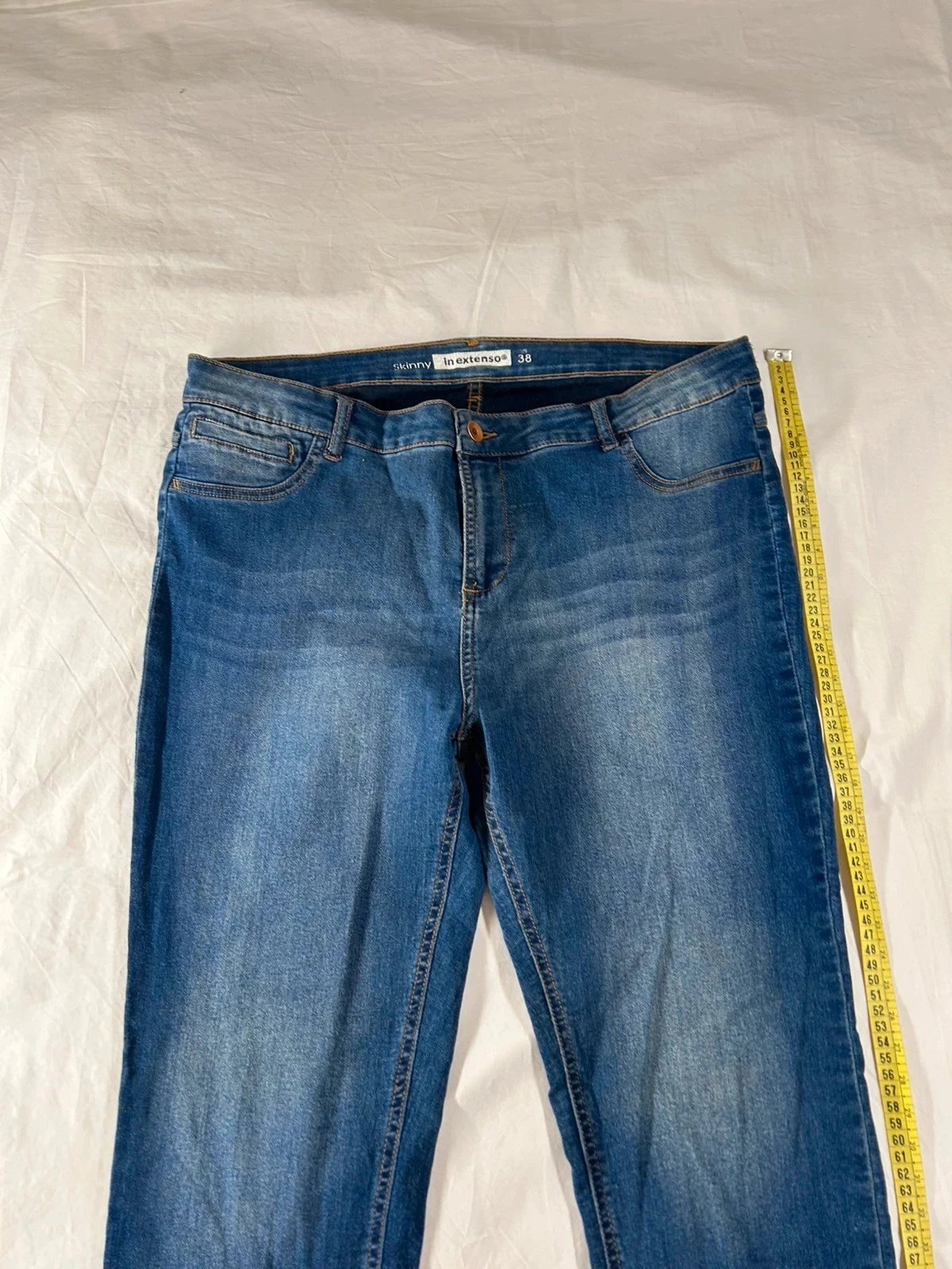 Blauwe skinny jeans in extenso maat 38 us – photo 2